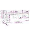 vidaXL daybed 90x190 cm massivt fyrretr&aelig; gr&aring;