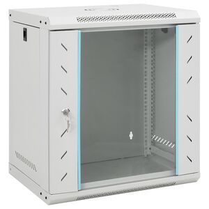 vidaXL v&aelig;gh&aelig;ngt netv&aelig;rksskab 53x40x60 cm 6U IP20 19"