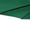 vidaXL parasol med LED-lys og stålstang 225x225x212 cm grøn