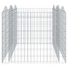 vidaXL buet gabion-h&oslash;jbed 200x100x100 cm galvaniseret jern