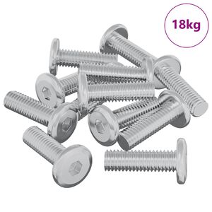 vidaXL Skrue 1593 pcs S&oslash;lv 8 x 25 mm St&aring;l