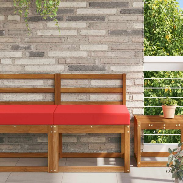 vidaXL Udend&oslash;rs Sofa Pude R&oslash;d 60 x 60 x 8 cm Polyester