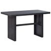 vidaXL havebord 110x60x67 cm polyrattan sort