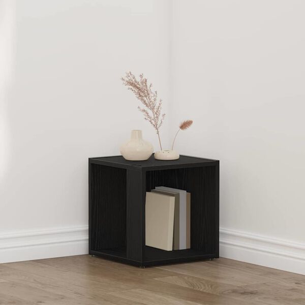 vidaXL Hjørnehylder Sort eg 33 x 33 x 34,5 cm Konstrueret træ