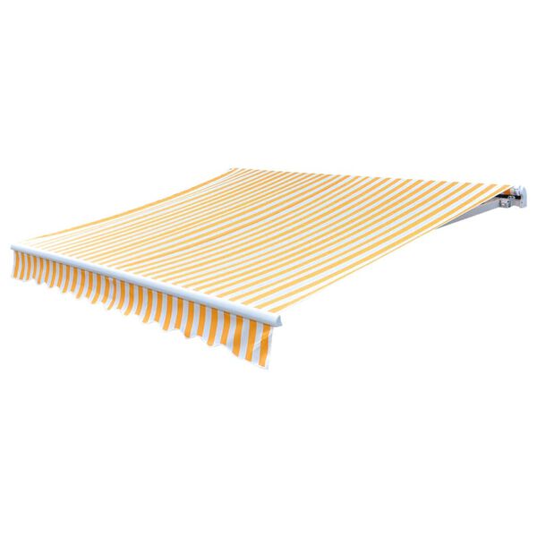 vidaXL markisedug 4,5x3 m orange og hvid