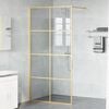 vidaXL Walk-in brusev&aelig;g Guld 100 x 195 cm h&aelig;rdet glas