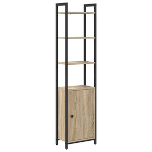 vidaXL Bogskab 6 niveauer 40 x 24 x 161 cm Konstrueret tr&aelig; Sonoma eg
