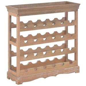 vidaXL vinskab 70 x 22,5 x 70,5 cm MDF brun