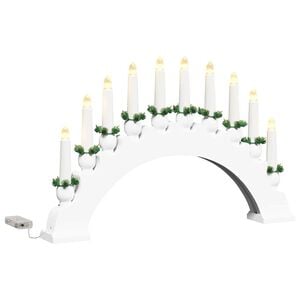 vidaXL Julelys Bue med 10 LED Lys LED'er Varm hvid 47 x 5 x 29 cm