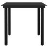 vidaXL spisebordss&aelig;t til haven 3 dele sort