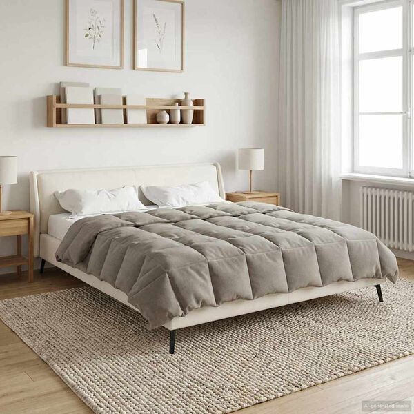 vidaXL Vinter dyne Quilting Gr&oslash;n 200 x 220 cm Mikrofiber