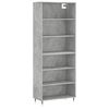 vidaXL reol 69,5x32,5x180 cm konstrueret tr&aelig; betongr&aring;
