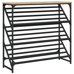 vidaXL skoreol 90x30x85 cm konstrueret tr&aelig; sonoma-eg