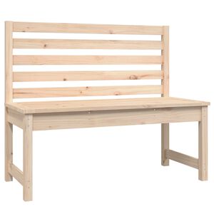 vidaXL haveb&aelig;nk 109 cm massivt fyrretr&aelig;