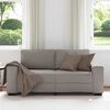 vidaXL 2-personers sofa 180x77x82 cm stof gr&aring;brun