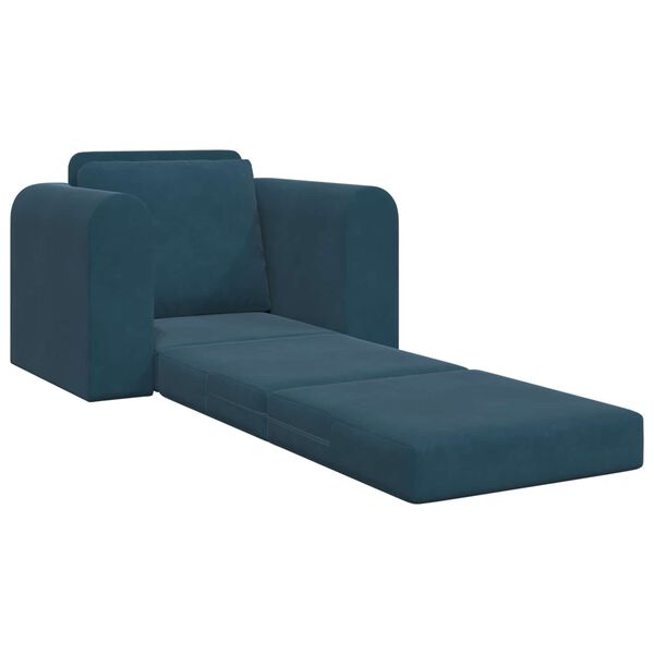 vidaXL Sovesofa Bl&aring; 98 x 71 x 83 cm Fl&oslash;jl