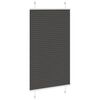 vidaXL Pliss&eacute;gardin Sort 70x100 cm Stofbredde 69,4 cm Polyester