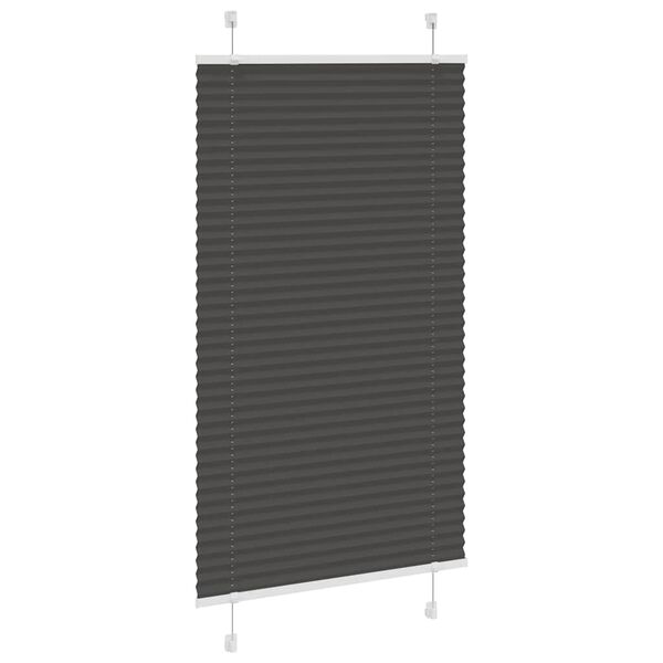 vidaXL Pliss&eacute;gardin Sort 70x100 cm Stofbredde 69,4 cm Polyester