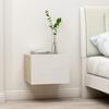 vidaXL sengeskabe 2 stk. 40x30x30 cm konstrueret tr&aelig; hvid sonoma-eg