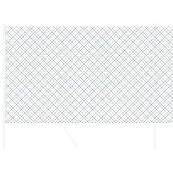 vidaXL K&aelig;delink indhegning Gr&oslash;n 10 x 1,6 m St&aring;l