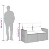 vidaXL 2-personers havesofa med hynder polyrattan brun