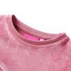 Sweatshirt til b&oslash;rn str. 140 patchwork velour pink