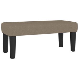 vidaXL b&aelig;nk 70x30x30 cm stof gr&aring;brun