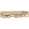 vidaXL Udend&oslash;rs sofagruppe 8 pcs Hvid og Beige 79 x 79 x 37 cm
