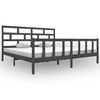vidaXL sengeramme 180x200 cm Super King massivt fyrretr&aelig; gr&aring;