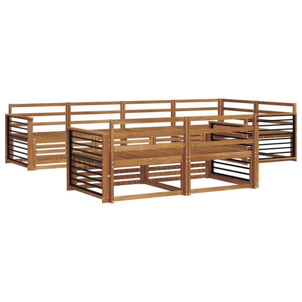 vidaXL Udend&oslash;rs sofagruppe 7 pcs Naturfarvet Massivt Akacietr&aelig;