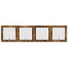 vidaXL Hundehegn med stativer 4 pcs R&oslash;get eg 80 x 80 cm