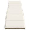 vidaXL liggestole 2 stk. med bord polyrattan beige