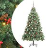 vidaXL Kunstigt juletr&aelig; 300 LED'er Varm hvid PVC og metal Gr&oslash;n