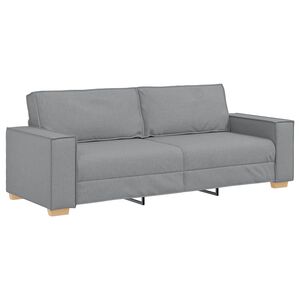 vidaXL 3-personers sofa lysegr&aring; 180 cm stof