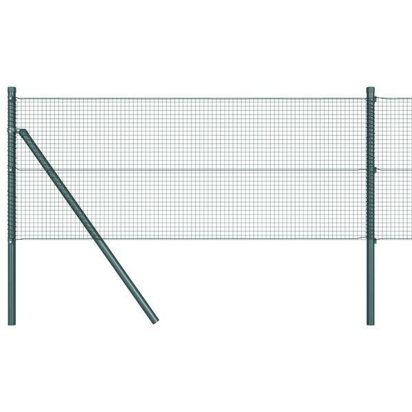vidaXL Hegnsp&aelig;l Gr&oslash;n 10 x 0,6 m (16 x 16 mm net) St&aring;l og PVC