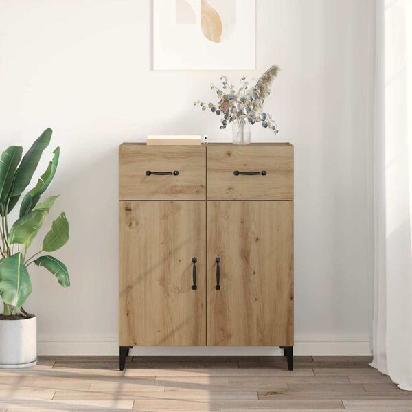 vidaXL Sideboard Artisan Egetr&aelig; 69,5 x 34 x 90 cm Konstrueret tr&aelig;
