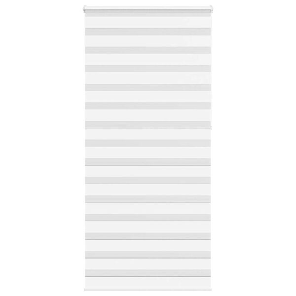 vidaXL zebragardin hvid 95x230 cm stofbredde 90,9 cm polyester