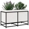 vidaXL plantekasse 80x40x50 cm massivt fyrretræ hvid