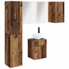 vidaXL Badev&aelig;relsesskabs&aelig;t 5 stk. Gammelt tr&aelig; 40 x 11,5 x 60,5 cm