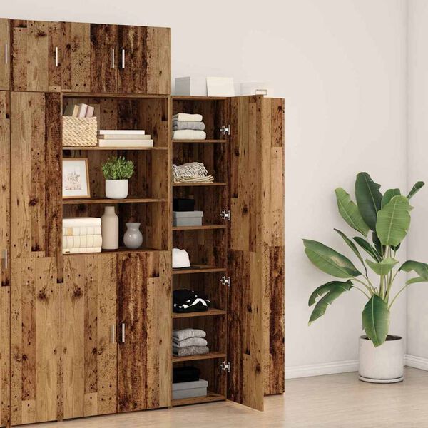 vidaXL Highboard Gammelt tr&aelig; 40 x 42,5 x 185 cm