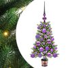 vidaXL Juletr&aelig; med 150 LED'er med stativ Gr&oslash;n 65 cm PE