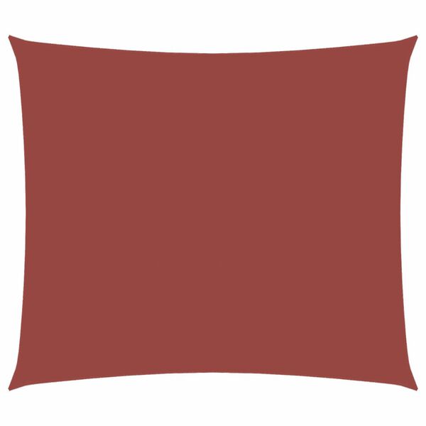 vidaXL solsejl 2,5x3,5 m rektangulær oxfordstof terrakotta