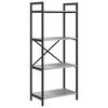 vidaXL Bogreol 4 niveauer 56 x 34 x 133,5 cm Konstrueret tr&aelig;