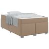 vidaXL Sengestel Cappuccino 120 x 200 cm Stof