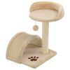 vidaXL kradsetr&aelig; til katte med sisal-kradsestolper 40 cm beige og brun