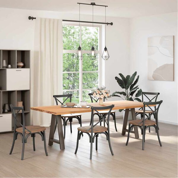 vidaXL spisebordsben A-formet 2 stk. 50x(72-73) cm st&aring;l