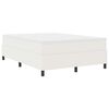 vidaXL Box spring seng Creme og hvid 140 x 190 cm Velourstof