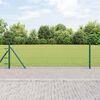 vidaXL Hegnspæl Grøn 25 x 0,4 m (50 mm net) Stål og PVC