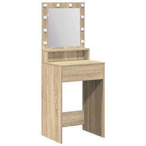 vidaXL Kl&aelig;deskab Sonoma eg 50 x 41 x 135 cm Konstrueret tr&aelig;