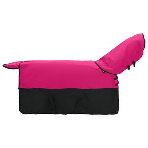 vidaXL Hestet&aelig;ppe Pink og Sort 75 cm Polyester